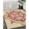 thumbnail image 3 of Ahgly Company Machine Washable Indoor Rectangle Transitional Golden Blonde Gold Area Rugs, 7' x 9', 3 of 7