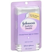 Angle View: Johnson's Baby Safety Swabs 55 ea Pack of 2