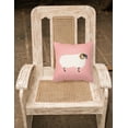 thumbnail image 2 of Carolines Treasures BB7973PW1818 Scottish Blackface Sheep Pink Check Fabric Decorative Pillow, 18 x 18 in., 2 of 2