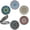 Red, variant on Small Manifying Travel Makeup Compact Mirror Bulk Handheld Mini Pocket Size Folding Portable - Dual Beauty Mirrors for Women - Mandala Mixed Designs - 6 Pack