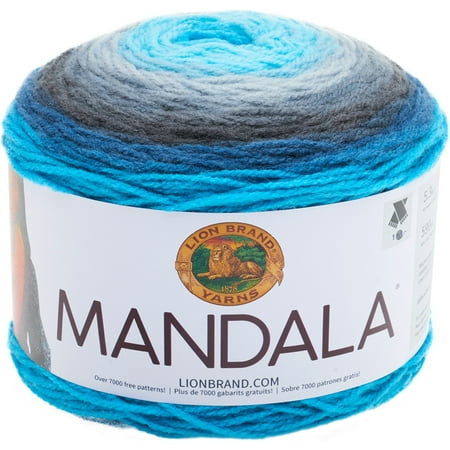 Lion Brand Yarns Mandala Acrylic Spirit Yarn, 1 (Best Yarn For Crochet Washcloth)