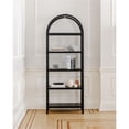 thumbnail image 3 of Moe's Home Collection Contemporary Wood 5-Shelves Bookcase in Black, 3 of 9