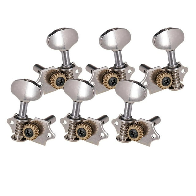 Clavijas de afinación de guitarra shamjiam 3R + 3L 1:18 Metal Plata