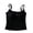 Black, variant on Women's Lace Undershirt Everyday Casual Camisole with Built in Bra Summer Ribbed Tank Tops Free Size