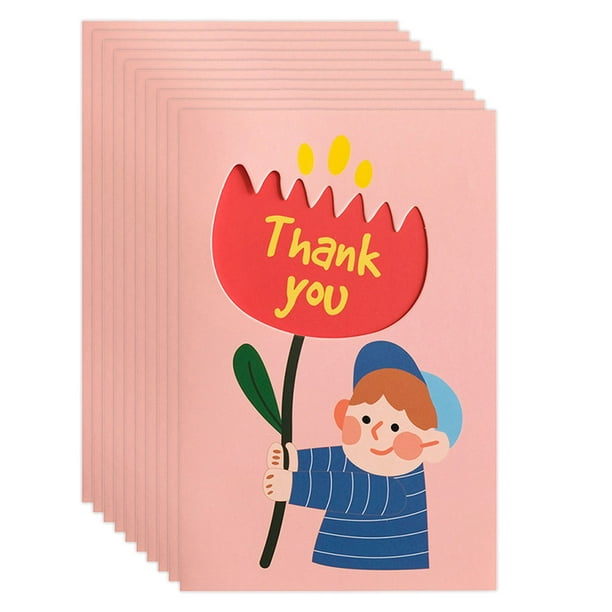 Conjunto de tarjetas de agradecimiento para maestros, tarjetas de agradecimiento para maestros de la tarjeta de regalos para maestros de guardería para estudiantes