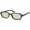 Dark Brown/Light Green Tint, variant on Trendy Rectangle Polarized Sunglasses Womens Mens, Small Retro Fashion Thin Slim Square Sunnies SJ2610