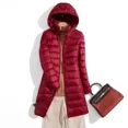 thumbnail image 5 of Plus Size 5xl 6xl 7xl Fall Women‘s Autumn Winter Ultra Lightweight Packable Long Puffer Jacket Female Hooded Korean Slim Coat, 5 of 6