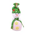 thumbnail image 1 of Yuarrent Lints Bolsa de frutas de Navidad Forma de muñeco de nieve portátil Reemplazo decorativo lindo Estilo simple Fiestas de dulces Bolsa de regalo Kits de decoración para fiestas Verde Yuarrent HA069733-02, 1 of 6