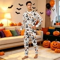 thumbnail image 4 of 2026 Matching Family Halloween Pajamas Set, Fall Sleepwear, Ghost & Pumpkin Printed Holiday Sleepwear, Soft Loungewear PJs Outfit, 4 of 5