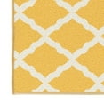 thumbnail image 4 of Ottomanson Trellis Area Rug 5' x 6'6" - Non Slip Low Pile Carpet, Yellow, 4 of 8