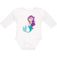 thumbnail image 3 of Inktastic Mermaid Girls Long Sleeve Baby Bodysuit, 3 of 5