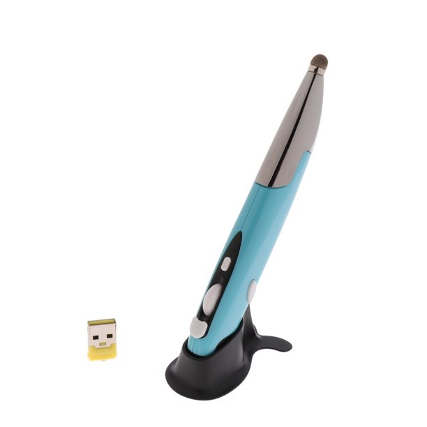 Ratón óptico Inalámbrico de USB 800/1200 / 1600DPI para Tableta de Ordenador portátil Android de Computadora portátil Azul Soledad Ratón inalámbrico