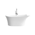 thumbnail image 3 of A&E Bath and Shower BT-6278-67-WHT A&E Bath and Shower Floris-67-WHT Bathtub in White, 3 of 5