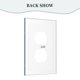 thumbnail image 4 of Panel de interruptores con marco romano de cuero simple para luces de conmutación de Rams Panel de pared Interruptor de luz simple, doble o con tirador, 4 of 8