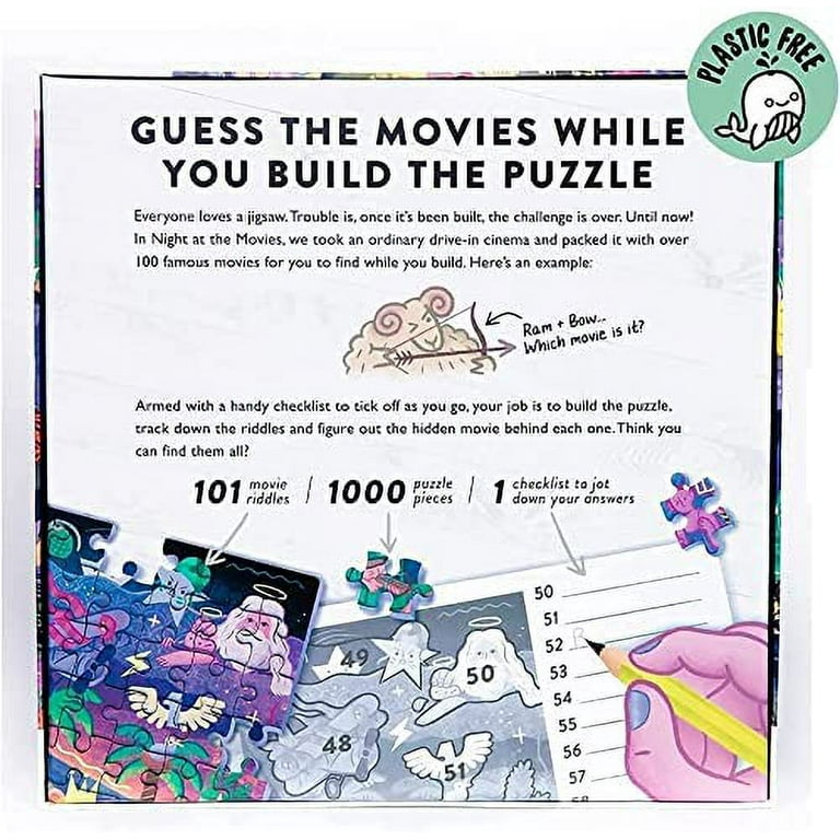 Big Potato Night at The Movies: Movie Jigsaw Puzzle for