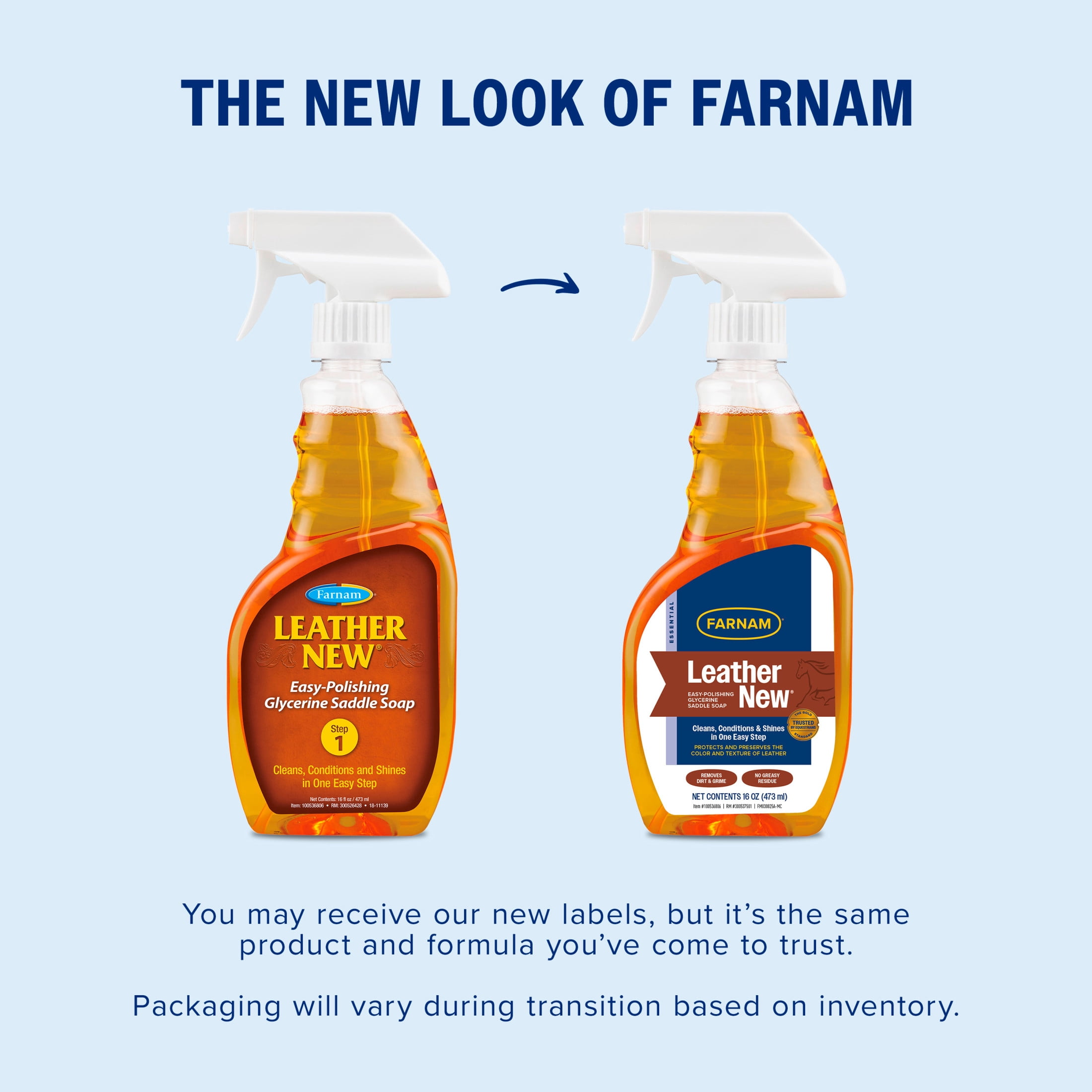 (3 pack) Farnam Leather New Easy-Polishing Glycerine Saddle Soap and Leather Cleaner 16 Fluid Ounces