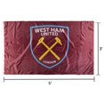 thumbnail image 2 of West Ham United 3' x 5' Single-Sided Flag, 2 of 2