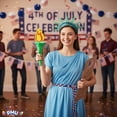 thumbnail image 4 of PMU 4th of July Decorations, Patriotic Liberty Torch with Tissue Flame, Ideal for Independence Day Celebrations, Parades, and Patriotic Events, Festive and Vibrant Party Decor (1/pkg) Pkg/1, 4 of 7
