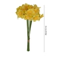 thumbnail image 3 of MMJ Artificial Daffodil Bouquet 2 Pack 8 Stems Each 14.1in for Wedding Home Table Centerpiece Decor Fake Flower, 3 of 6
