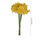 thumbnail image 3 of 8-Stems Artificial Daffodil Hand-Tied Bouquet Wedding Bouquet Home Decor And Table Centerpiece Artificial Green Plants, 3 of 6