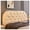 Beige, variant on College Dorm Bed Bolster Pillow - Ruffled Tufted Headboard Cushion for Sitting in Bed, Velvet Long Reading Backrest Support Positioning Pillow (Dark Gray, Twin 35.4"x19.7"x2")