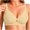 Gold, variant on Lace Womens Everyday Bras Push Up Floral White No Underwire Bras Comfortable Sexy T-Shirts Bras Plus Size,XL