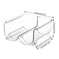thumbnail image 7 of Stackable Water Bottle Organizer for Cabinet, Water Bottle Holder, Kitchen Pantry Organization and Storage, Plastic Fridge Wine Racks , Hold 1/2/3 Bottles, 7 of 7