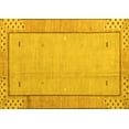 thumbnail image 1 of Ahgly Company Indoor Rectangle Abstract Yellow Modern Area Rugs, 3' x 5', 1 of 4