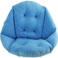thumbnail image 1 of Chair Cushion with Backrest Seat Shell Armchair Velvet Soft Elastic Waterproof for Rattan Straw Chair Garden 40x52 cm blue, 1 of 4