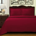 thumbnail image 3 of 400 Thread Count Egyptian Cotton Full/ Queen Duvet Cover Set Solid  Burgundy, 3 of 5