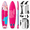 Breeze Pink 11 '* 34 "* 6", variant on Inflatable Stand Up Paddled 11'*34"*6" Sup 420lbs Capacity Adult&pet Friendly For&lake W/double Action Hand Pump