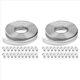 thumbnail image 1 of 2X Abrazaderas de Manguera Correa de Metal de 20 Pies + 40 Sujetadores Abrazaderas de Banda de Acero Inoxidable Cortadas A Medida DIY Gusano Grande Ajustable, 1 of 5