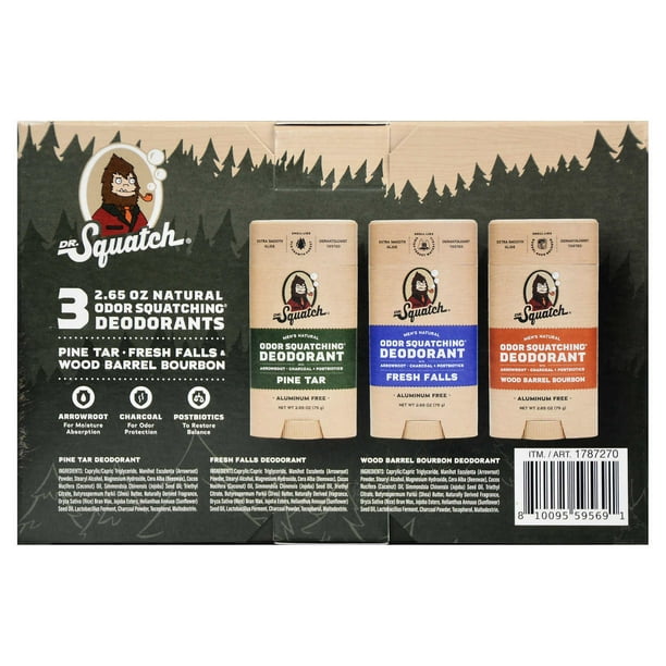 Dr Squatch Deodorant Essentials Bundle, 2.65 Ounce (Pack of