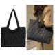 thumbnail image 5 of Bolso Mano Acolchado para Mujer Bolso Diario Invierno Gran Capacidad para Mujeres Y Niñas (negro), 5 of 9