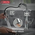 thumbnail image 2 of Delta 9976-Pr-Dst Stryke 1.8 GPM Pull-Down Bar/Prep Faucet - Lumicoat Champagne Bronze, 2 of 4