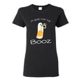 thumbnail image 1 of Ladies New I'm Here For The Booz Ghost Halloween Funny DT T-Shirt Tee, 1 of 2