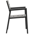 thumbnail image 4 of Side Dining Chair and Table Set, Dark Brown Gray, Metal, Outdoor Patio Balcony Cafe Bistro Garden Hospitality Restaurant, Modern Contemporary HB32699, 4 of 7