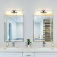 thumbnail image 5 of LED Bathroom Mirror Light 40CM LED Mirror Light Wall Lamp Bathroom Mirror Light With Pull Switch 3000K 920LM 8W IP44 Acrylic Lights [Energy Class F], 5 of 5