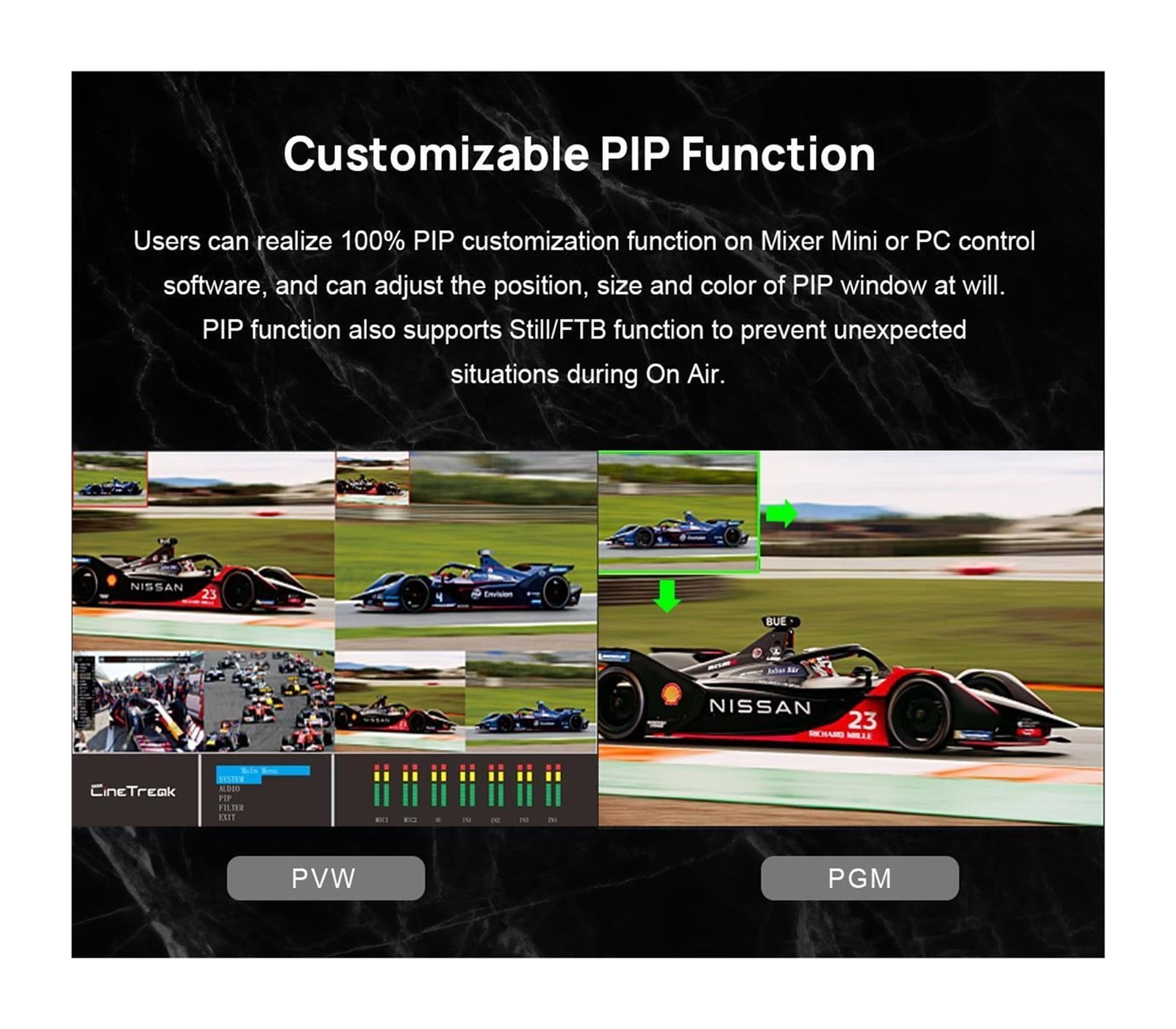 Mixer MiNi 4-CH FHD Video Live-Streaming Multi-view And Recording