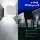 thumbnail image 3 of Lámpara de pared LED de 2 * 12W para interiores / exteriores de luz blanca, lámpara de pared LED moderna IP65, adecuada para dormitorio, escalera, jardín, terraza, habitación, etc. Zhivalor WLJ-2656, 3 of 4