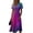 Dark Purple-A#6226, variant on Midi Dresses for Women Summer Beach Vacation Wrap V Neck Womens Swing Dress Trendy Loose Tie-Dye Short Sleeve Dress for Women