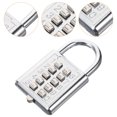thumbnail image 1 of HEALEEP 1Set Rectangular Lock for Suitcase Number Locks Simple Design Electric White, 1 of 8