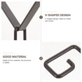 thumbnail image 2 of SHISUYAN 1 Set Rain Chain Hook V-Shaped Rain Chain Hook for Downspout Outlet Metal Hooks, 2 of 9