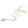 thumbnail image 3 of Ladies Woman Crystal Dimante Crucifix Pendant Necklace Chain Religious Charm, 3 of 8