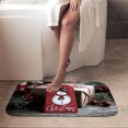 thumbnail image 4 of 1pc Christmas Gift Tag Absorbent Non-Slip Bathroom Thickened Flannel Rug Decor,Soft,Quick Drying,Suitable For Indoor/outdoor Use,Bathrooms,Bedrooms,Kitchens,Terrace,Laundry Rooms,16"x24", 4 of 9
