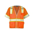 thumbnail image 1 of Kishigo Premium Brilliant Series® Breakaway Class 3 Vest 1552-1553b Orange XL, 1 of 5