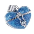thumbnail image 6 of EHJRE Vintage Heart Enamel Color Keepsake Memorial Urn Ash Pendant fit Necklace Blue, 6 of 9