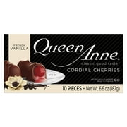 Queen Anne Milk Chocolate French Vanilla Cordial Cherries, 6.6 oz Box, 10 Pieces