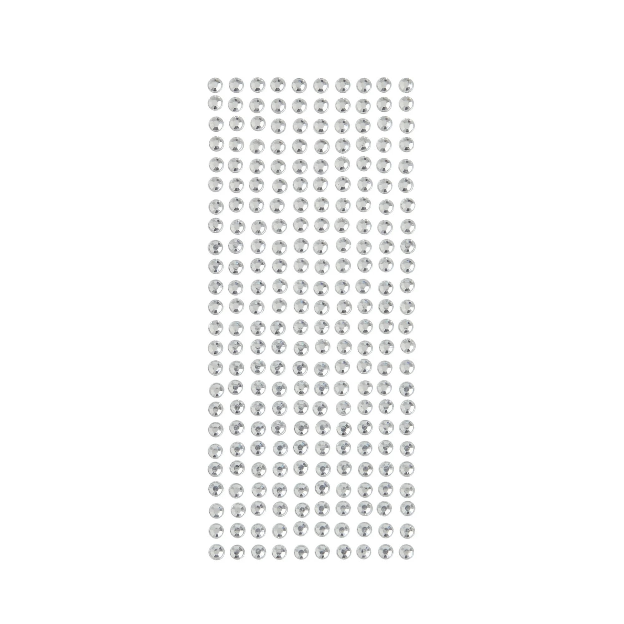 Hello Hobby Accessories Adhesive Gems Silver, 240 piece