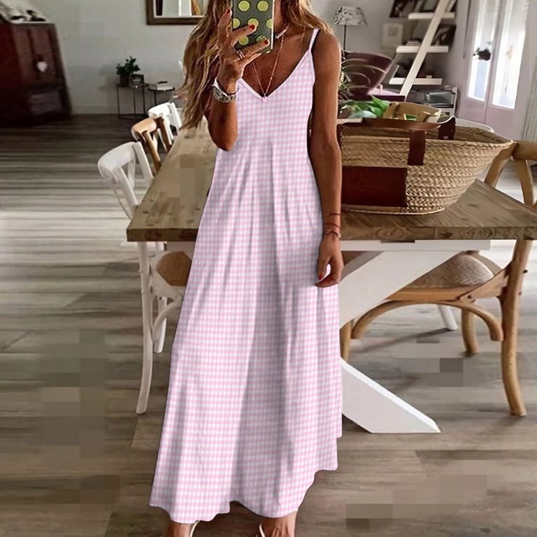 knee length dresses for ladies Sassy Shortcake Grace Gingham Dress main image 0